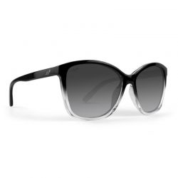 Epoch Eyewear Elizabeth Black to Clear Gradient/Polarized Smoke Gradient Sunglasses