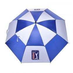 PGA Tour 30" Double Layer Umbrella (Blue/White)