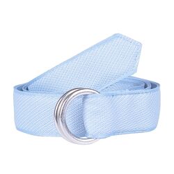 Peter Millar Needle Stripe O-Ring Ribbon Men's Belt (Cottage Blue)