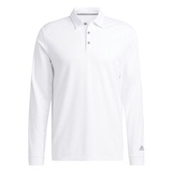 Adidas UPF Men's Longsleeve Polo (White)