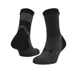 Under Armour Dry Run Crew Socks (Black/Grey/Black)