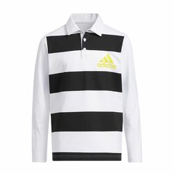 Adidas Rugby Junior Long Sleeve Polo (White)