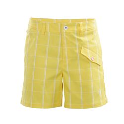 Le Coq Sportif Golf Japan Check Women's Shorts (Yellow)