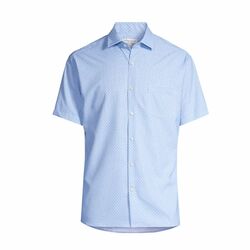 Peter Millar Poplin Sport Men's Shirt (Cottage Blue)