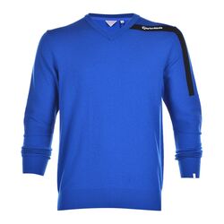TaylorMade Basic V Neck Men's Sweater (Blue)