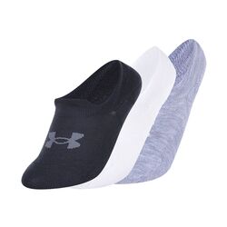 Under Armour Ultra Low 3-Pack Low Socks (Black/White)