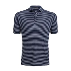 G/FORE Perforated Striped Men's Polo (Twilight)