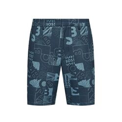 Hugo Boss Liem-Ginkgo-Print Men's Shorts (Dark Blue)