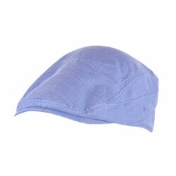 Bell & Page Checker Flat Men's Hat (Blue)
