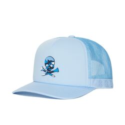 G/FORE Camo Skull Trucker Men's Cap (Blue)