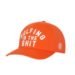 G/FORE Golfing Is Snapback Men's Cap (Orange)