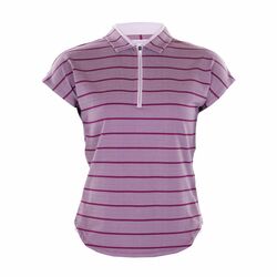 FootJoy Birdseye Stripe Jacquard Women's Shirt (Pink)