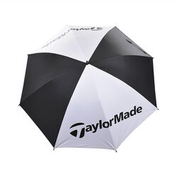 TaylorMade Double Layer UV Umbrella (Black/White)