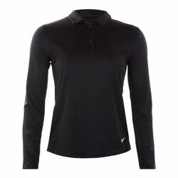 Nike Dri-FIT Victory Women's Long Sleeve Polo (Black)