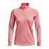 Under Armour Storm Midlayer 1/2 Zip Women's Long Sleeve Shirt (Pink Sands)